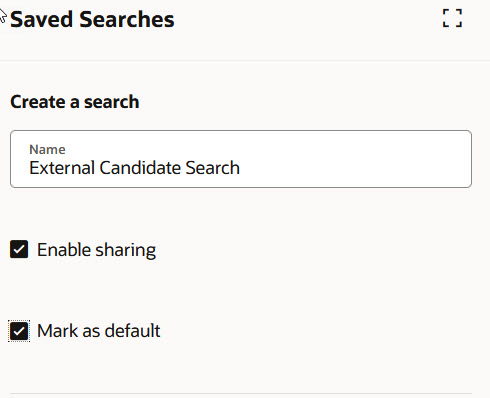 Saving a Search