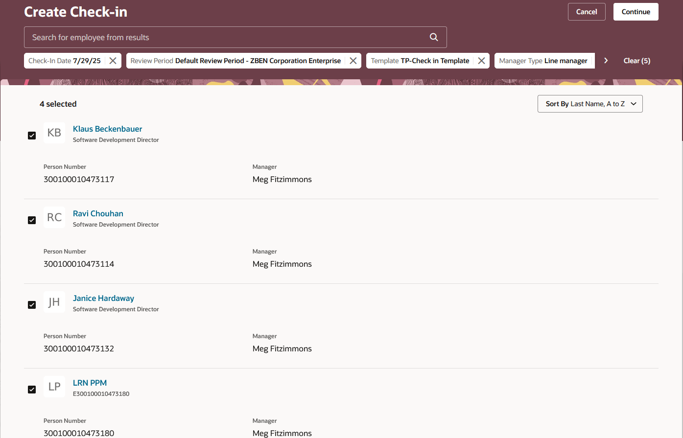 Create Check-In Page