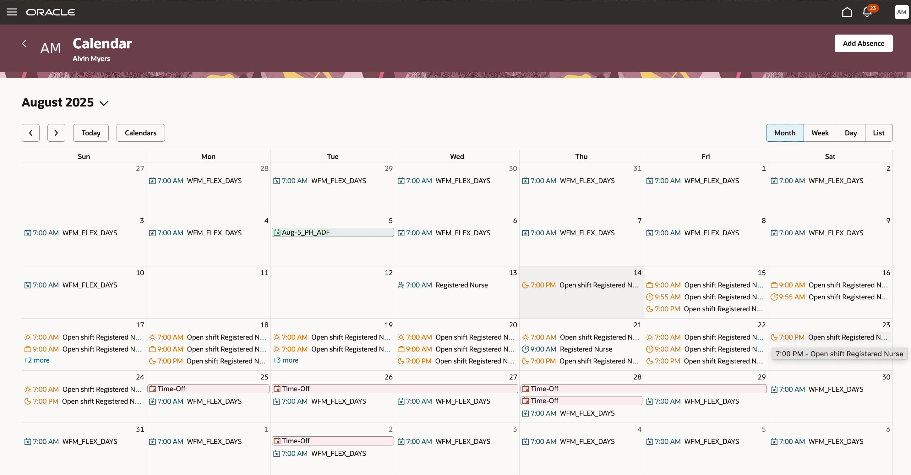 Desktop Calendar with the New Icons