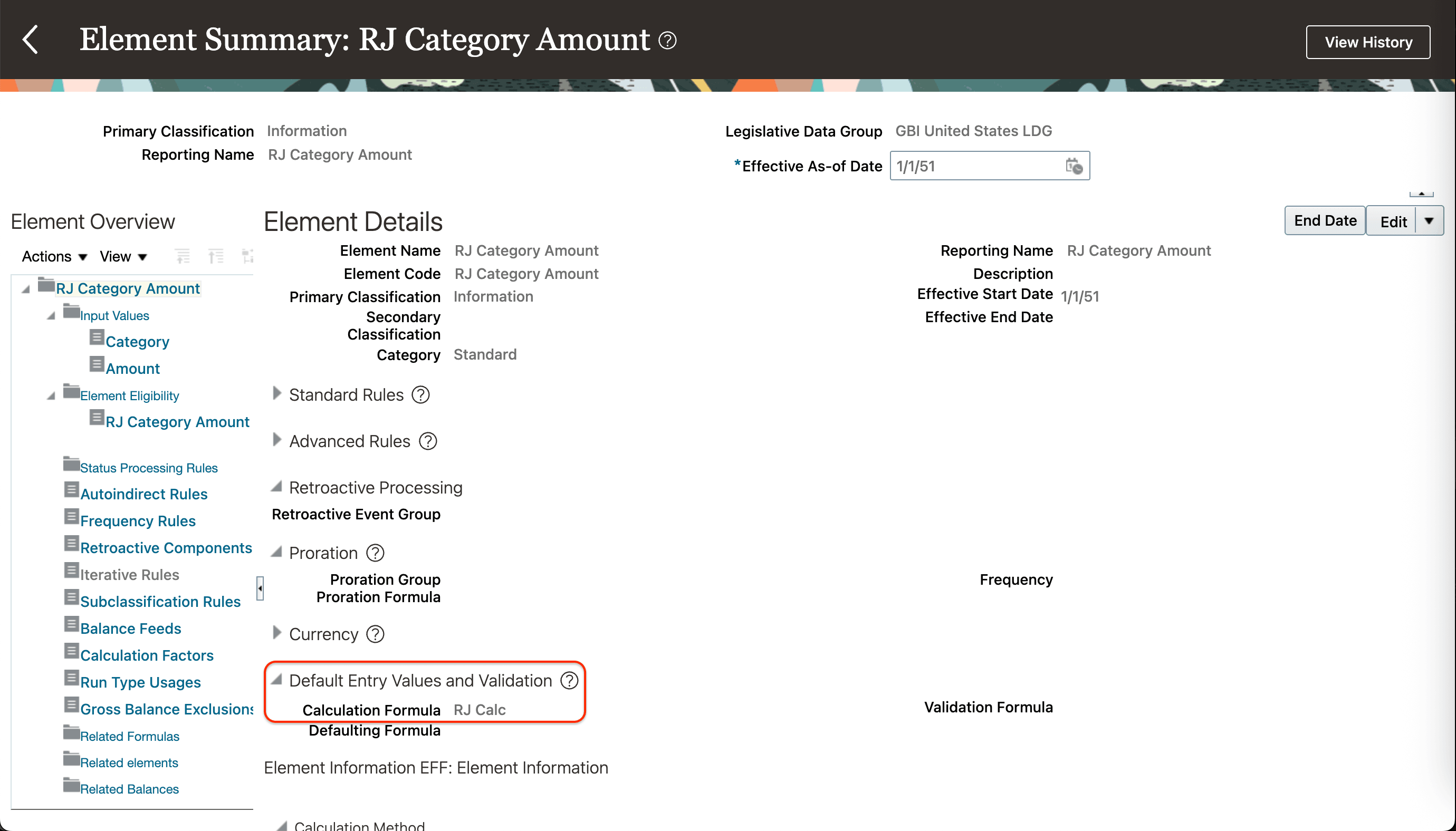 Fast Formula Attached to a Payroll Element