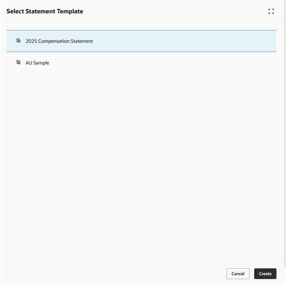 Statement File Creation