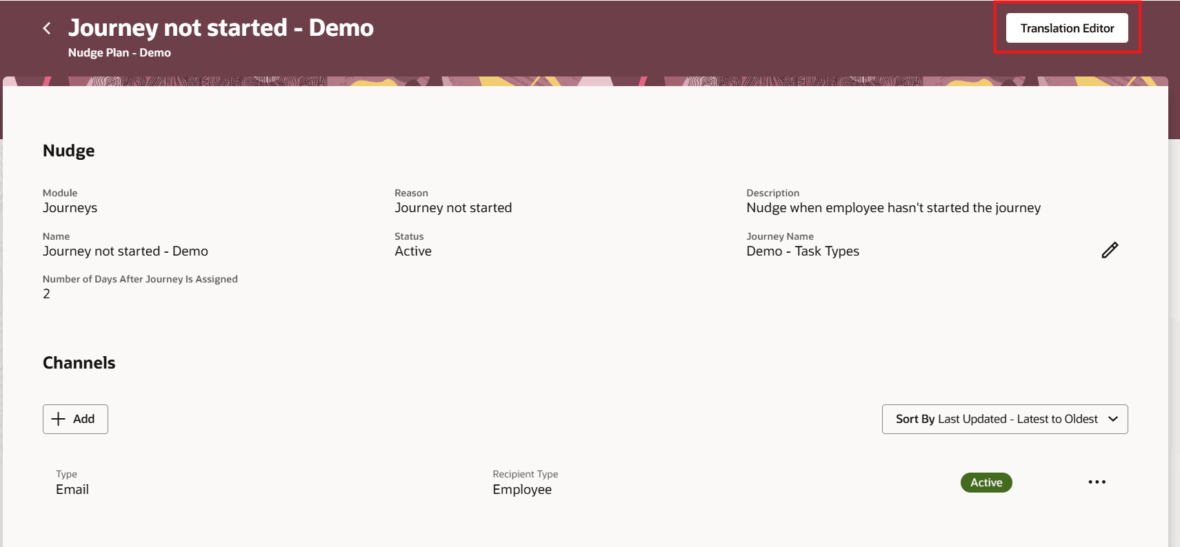 Translation Editor for Nudge in a Nudge Plan