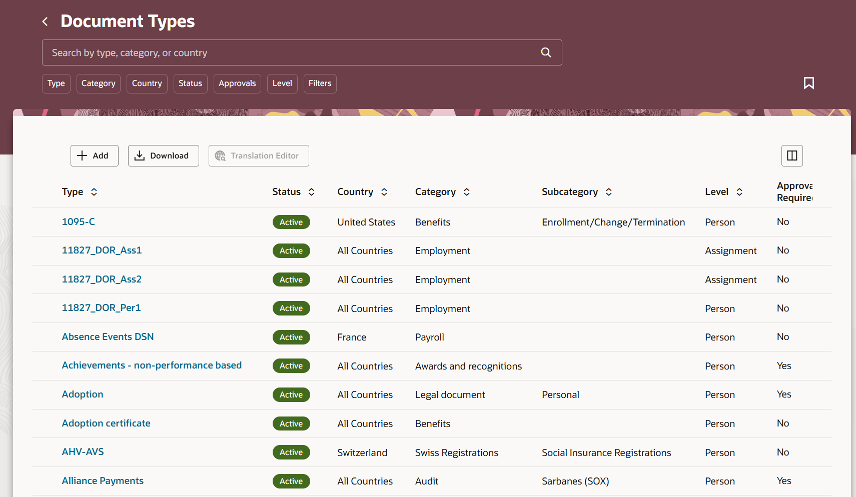 Redwood Document Types Page Launched