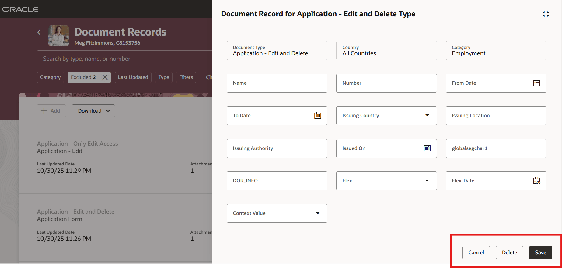 Edit and Delete Access in Panel Drawer