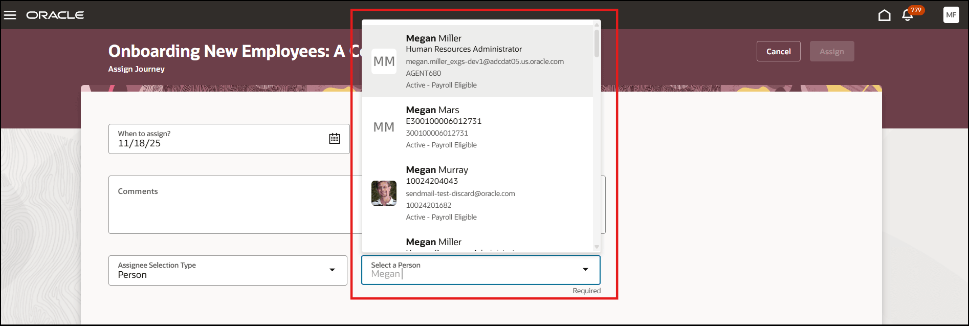 Workers LoV While Assigning Journey