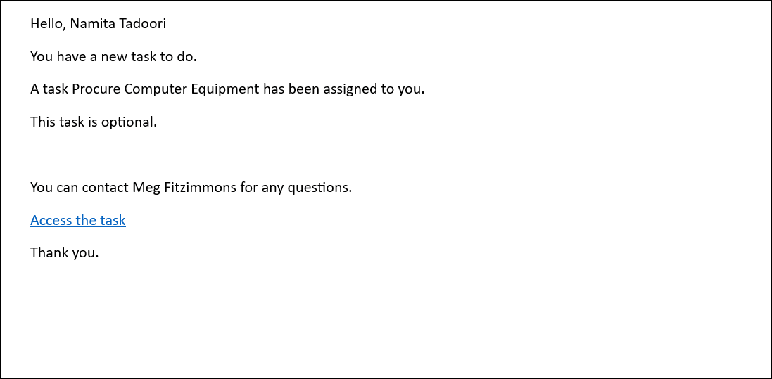 Notification Content for Performer