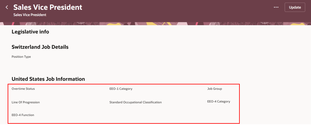 Empty enabled EFF segments are displayed on the Jobs view page