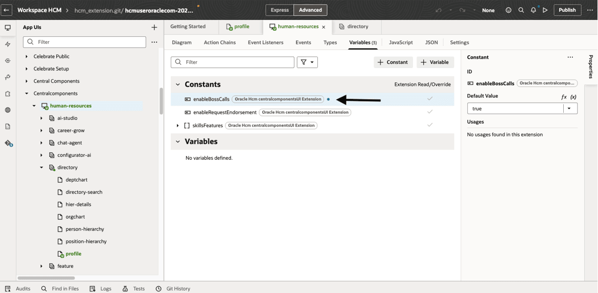 Enable page property