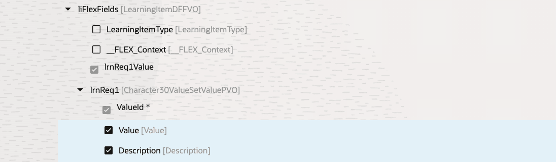 liFlexfields List of Values Segment Example