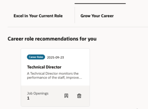 Grow Page with Career Role Recommendations