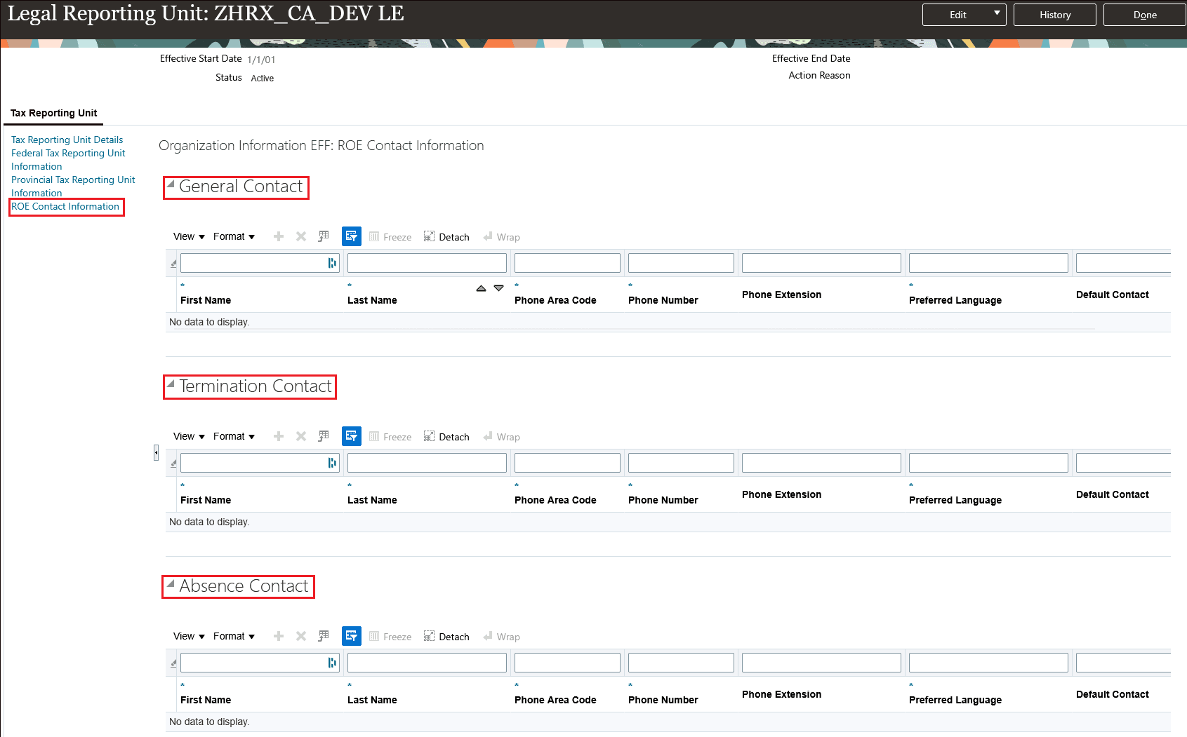 LRU: ROE Contact Information