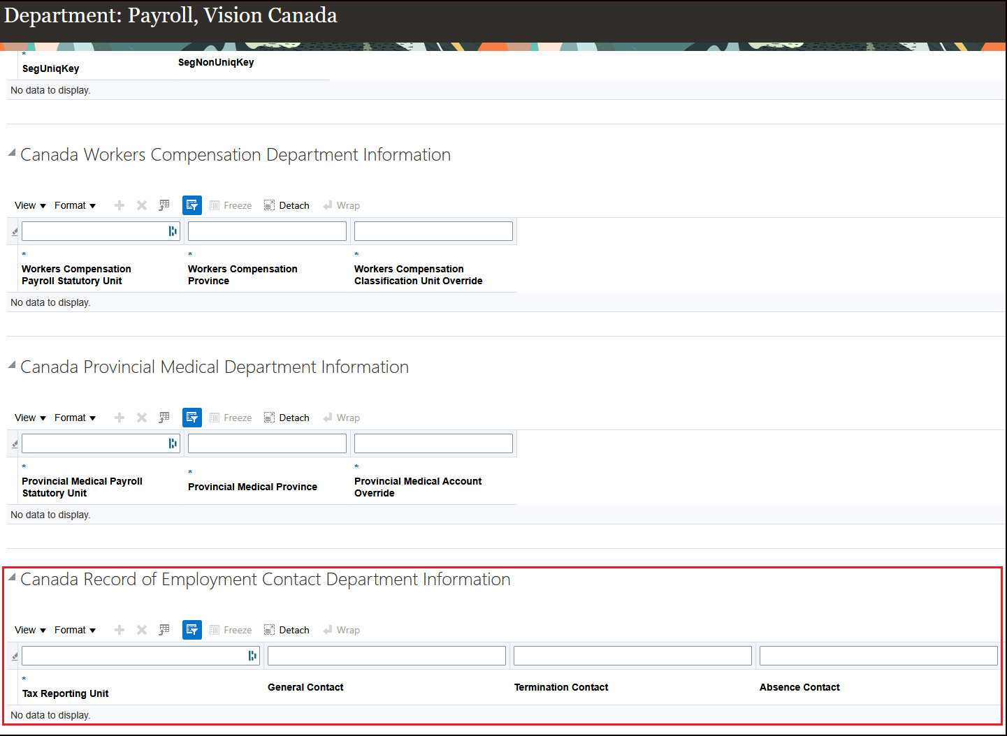 Department: Canada Record of Employment Contact Information