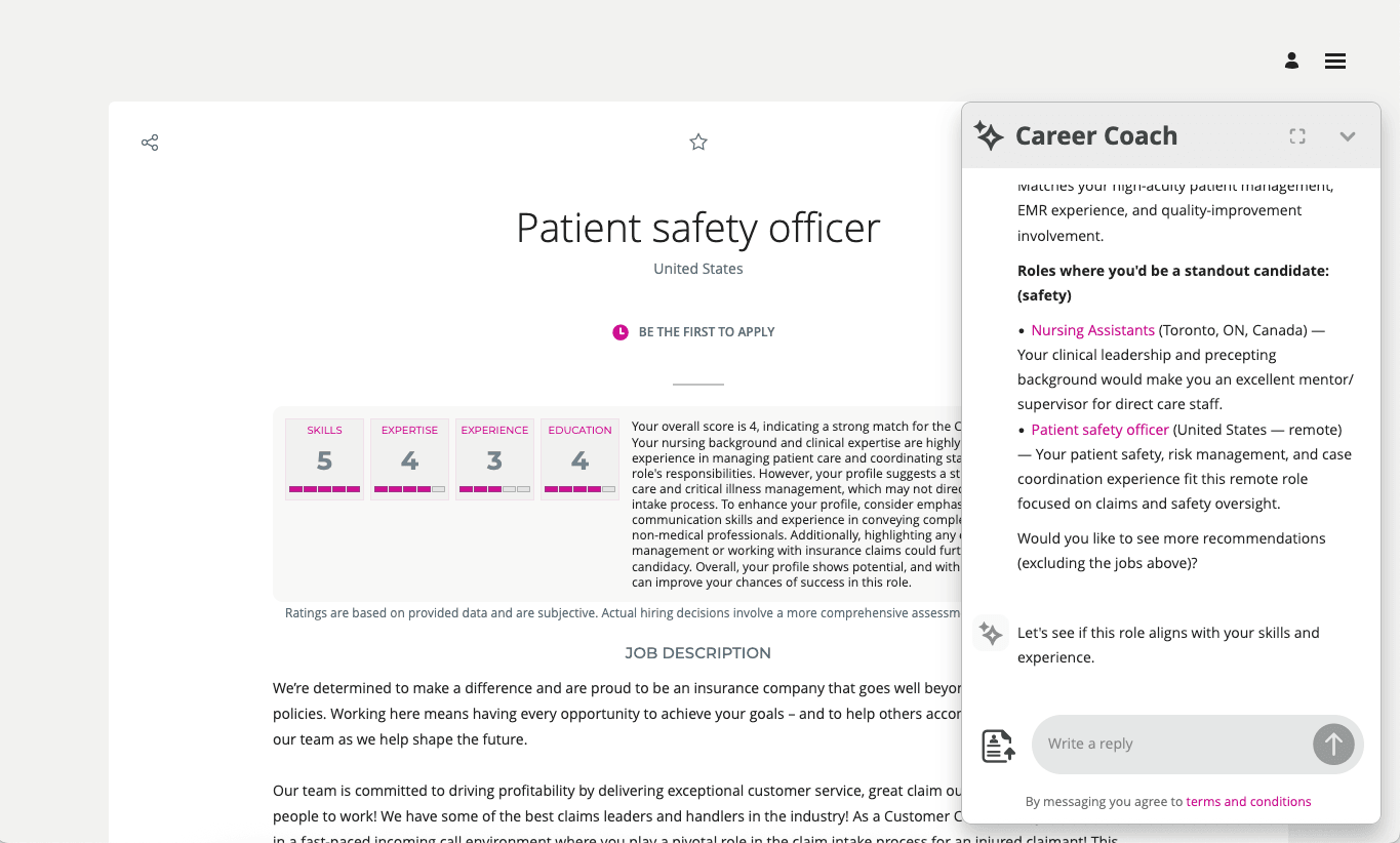 Agent Displayed as an Overlay