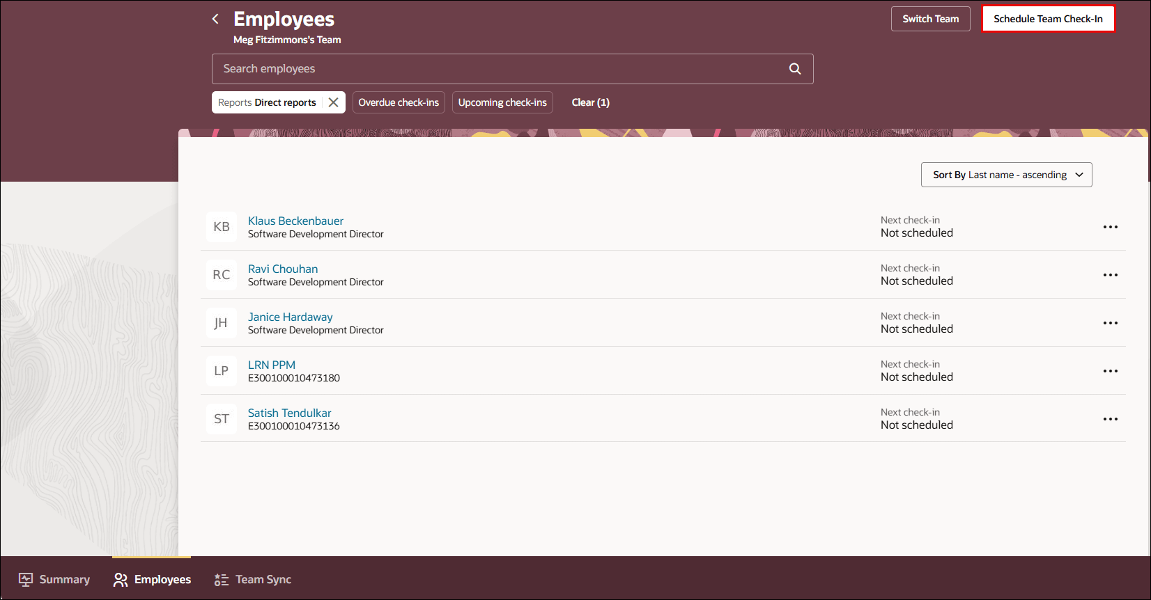Manager Creates Mass Check-Ins