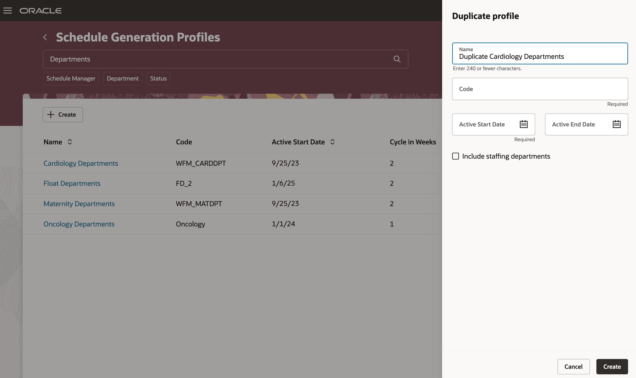 Duplicate Profile Drawer