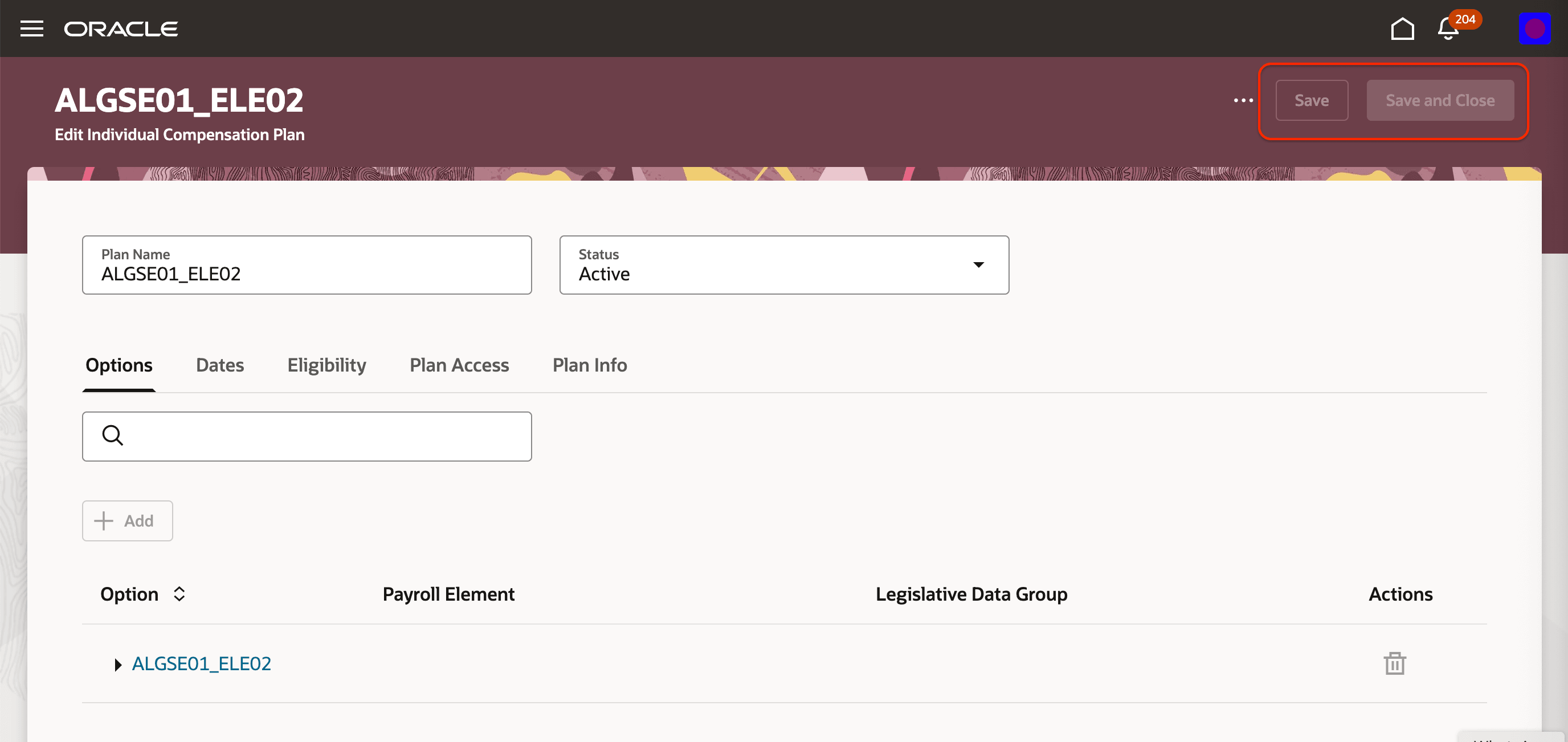 Transaction Buttons Disabled in Individual Compensation Plan Page