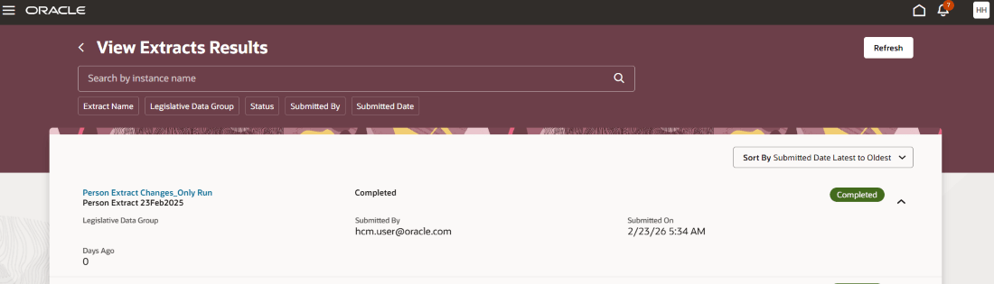 View Quick Details for Instance