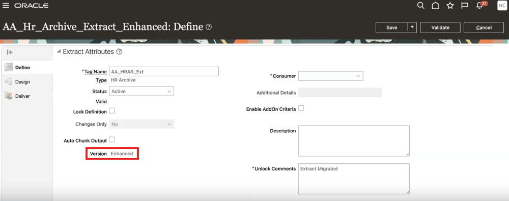 Enhanced version confirmation