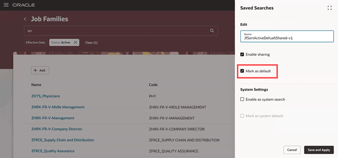 Set your default search