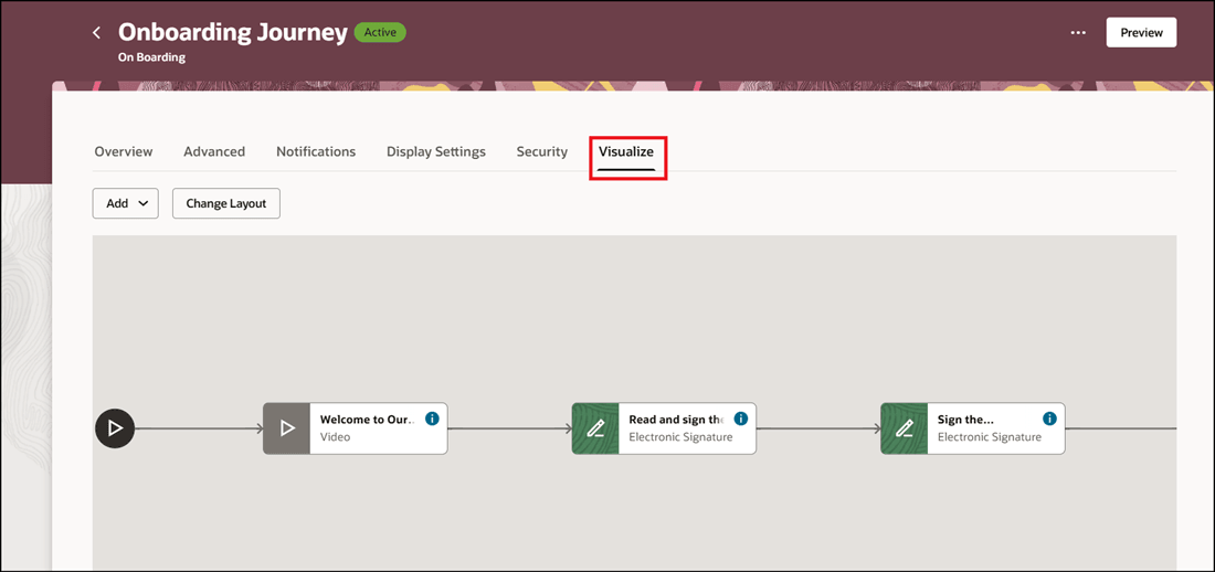 Click Visualize Tab to See the Diagram Layout