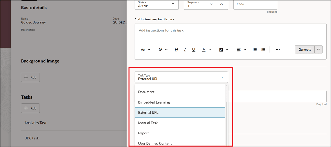 Questionnaire Task Hidden by Default