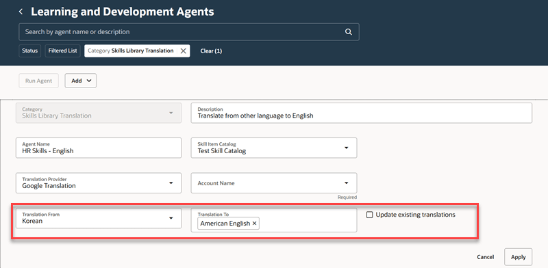 Skills Library Translation Agent