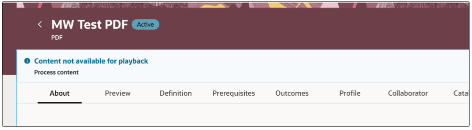 Self-Paced Learning Showing the PDF Content Isn't Available for Playback