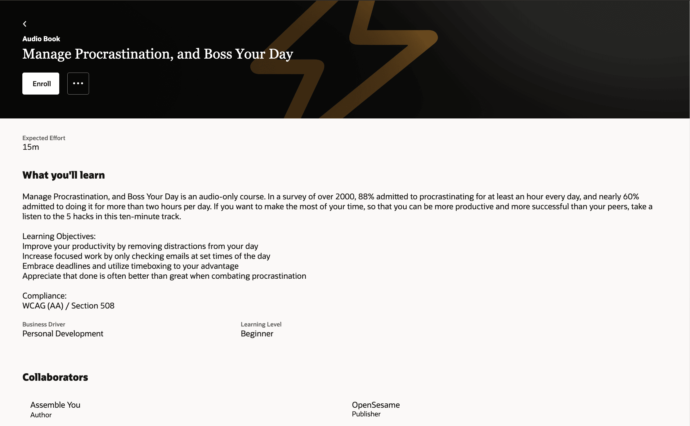 Catalog Details Page with Publisher and Other Information