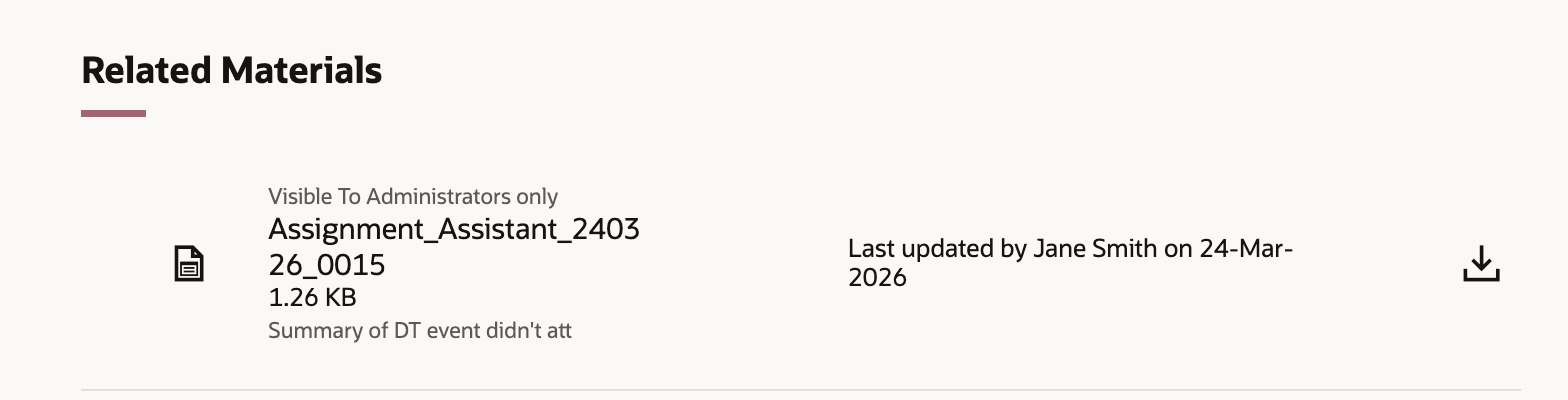 Summary as a Related Material