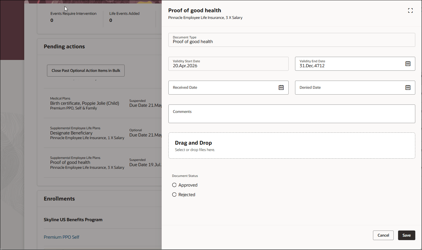 Attachment Types Allowed in Document Record for a Certificate–Set to File