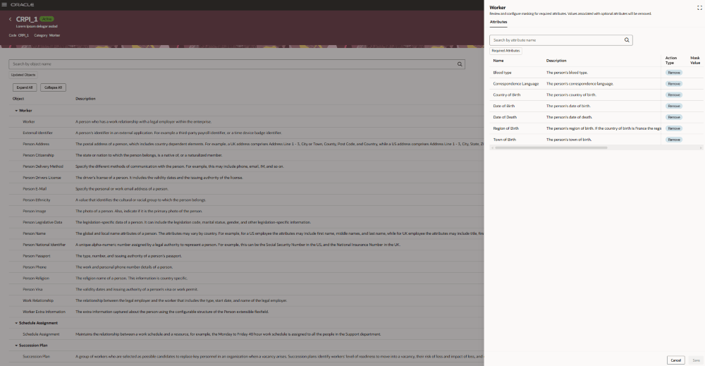 Review attributes of draft policy update objects