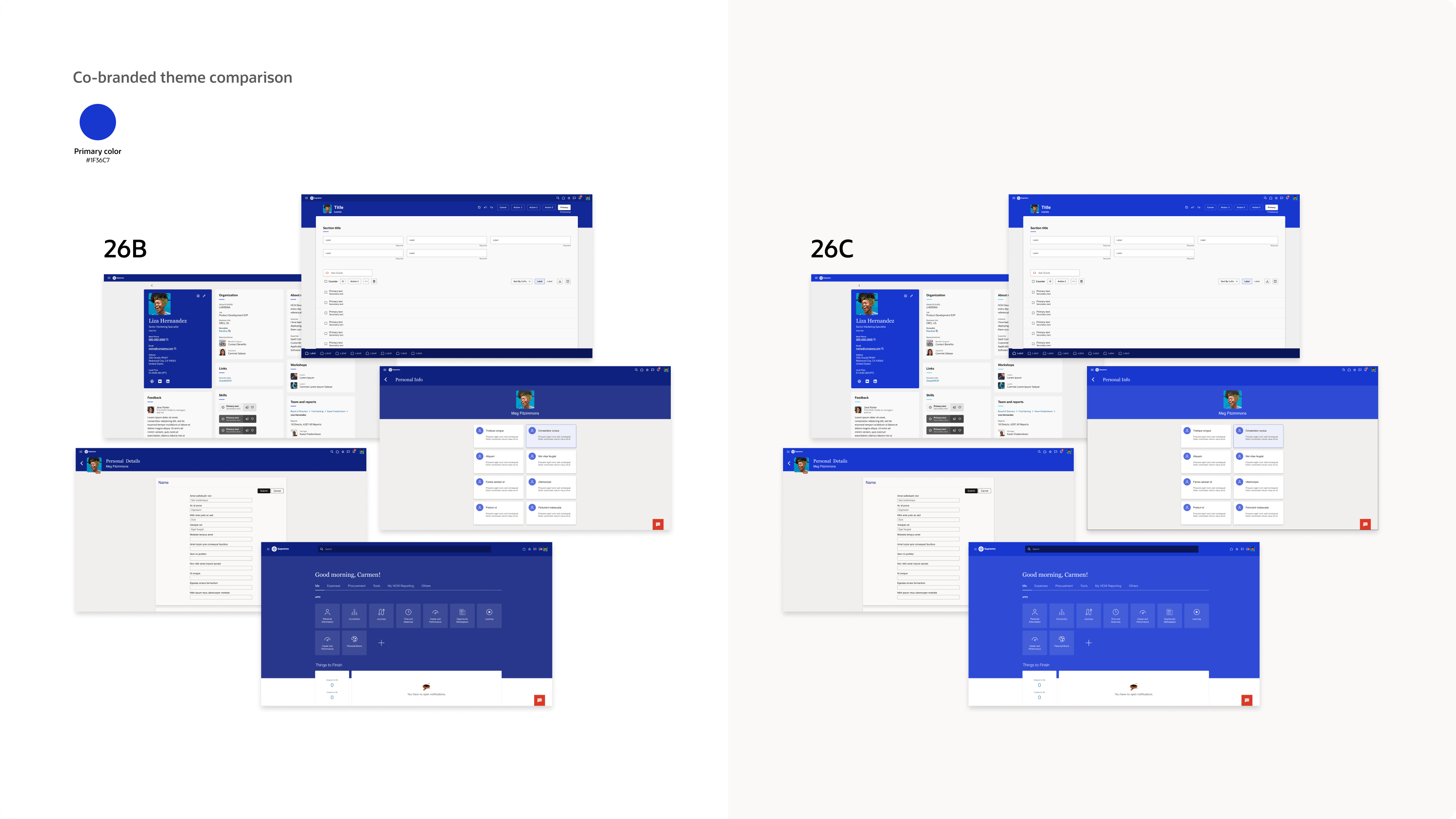 Co-branding theme comparision