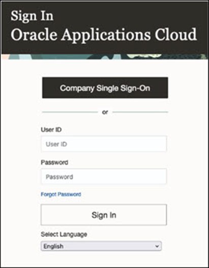 Sign in page federated SSO without OCI IAM