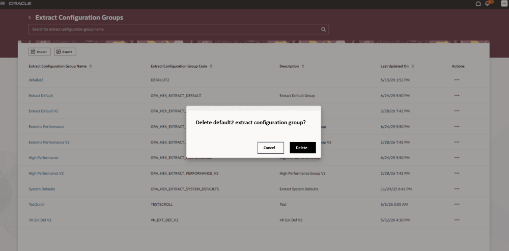 Delete confirmation box