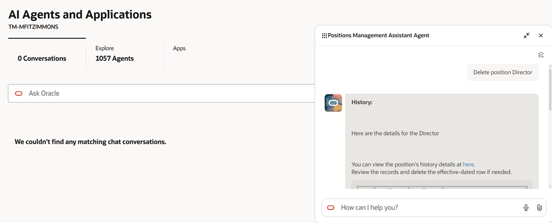 Delete position Director question