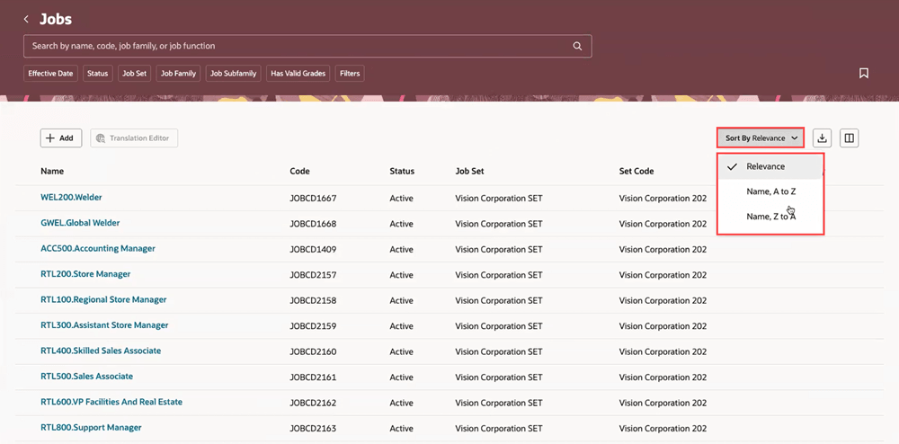 Deselected sort options don’t appear on Jobs search page