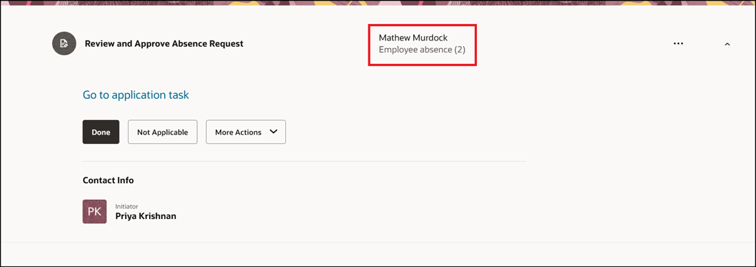 Task Accessed By Person to Whom Task Delegated