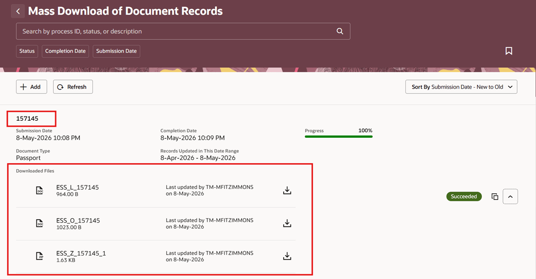 User Redirected to Mass Download UI from Assistant