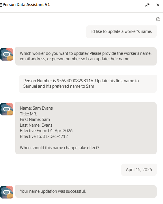 Person Data Assistant AI Agent