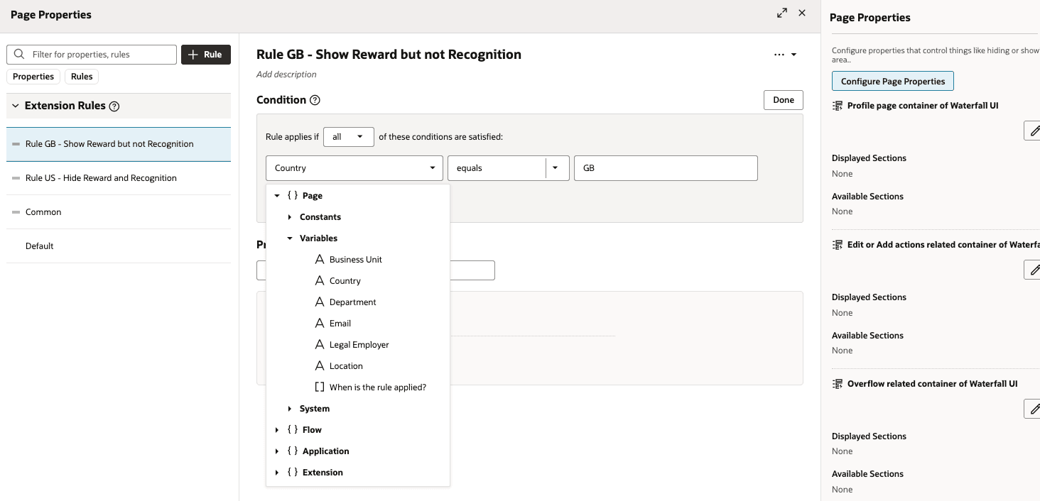 Configure Page Properties