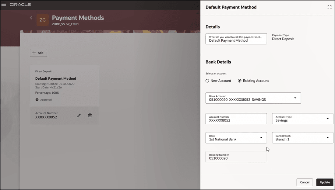 Click on Deep Link in Answer to Access Payment Method
