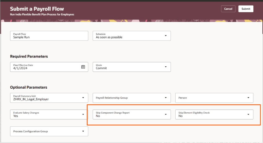 Suppress Warning Messages in Flow Report