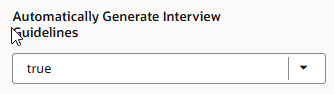 Automatically Generate Interview Guidelines Page Property