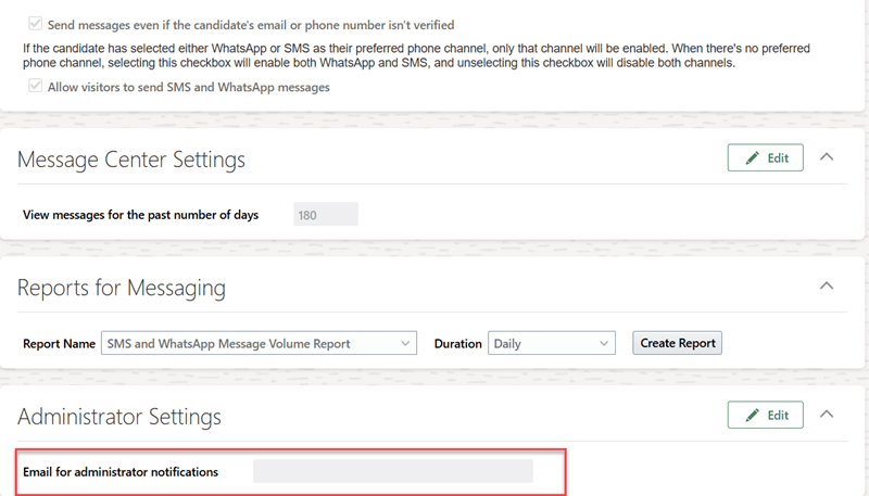 Administrator Settings