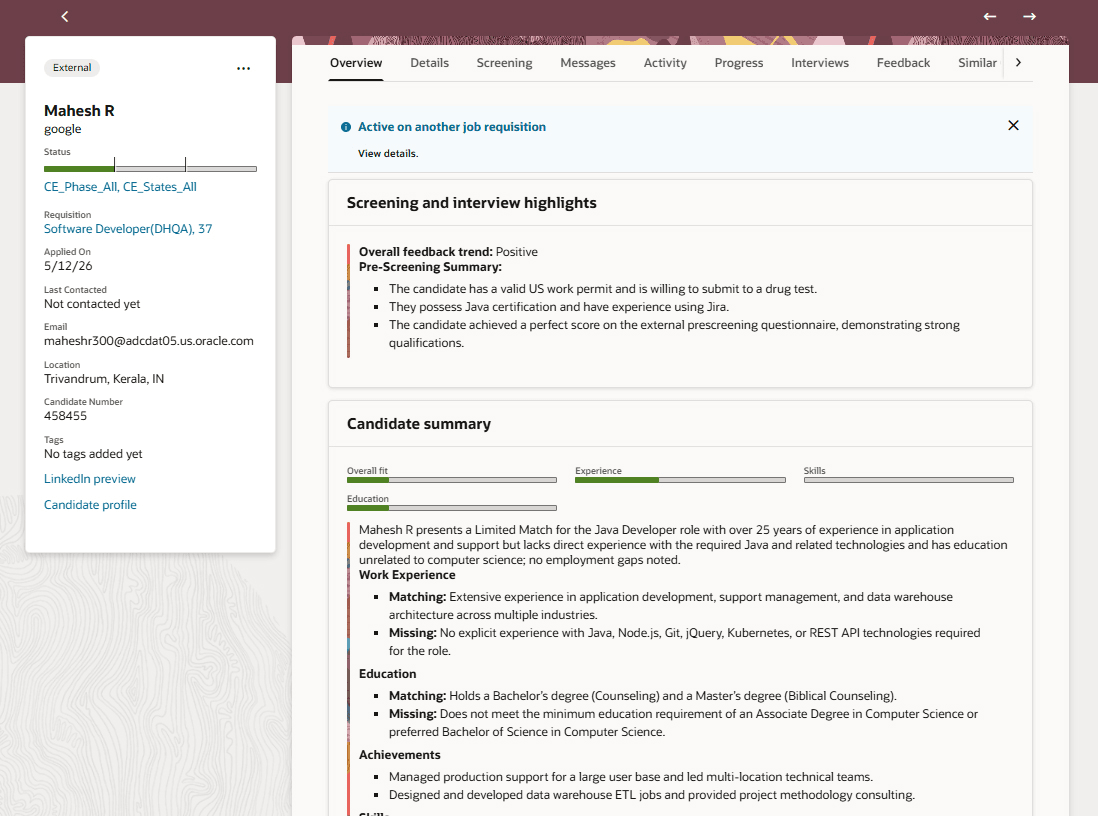 Job Application AI Overview