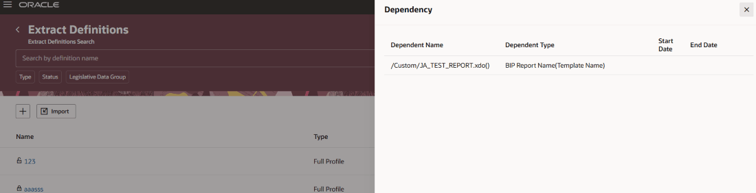 Extract dependencies