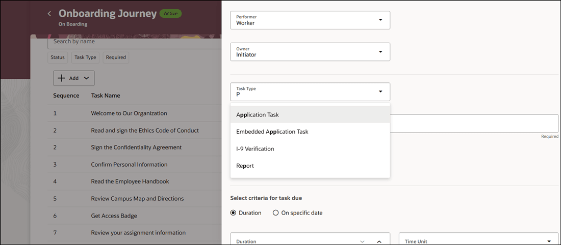 Process Automation Task Not Displayed When Creating New Journey Task