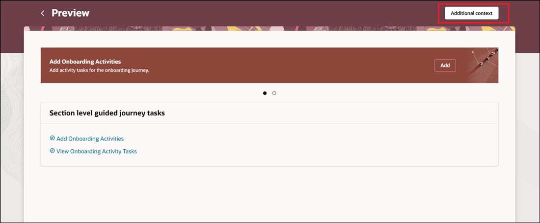 Additional Context to Prepopulate Task Information
