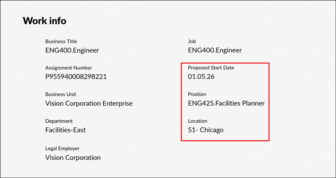 Attributes Displayed for Pending Worker