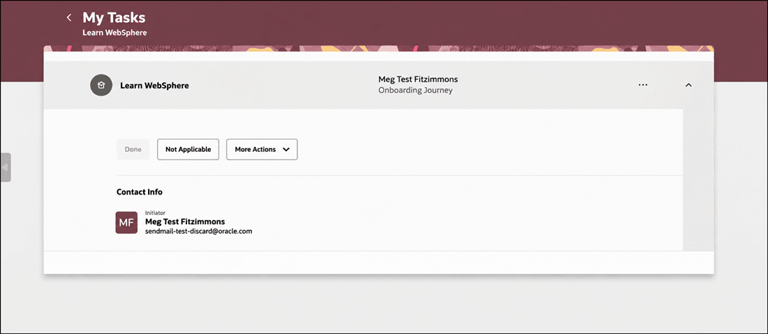 Course Added as Task to Onboarding Journey